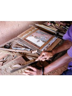 AF14 Truhe2 der Zafimaniry 100 x 50 x 50 cm ca. 1980