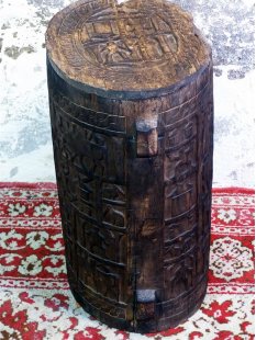 AF18 Hova Blocktruhe No.3 mit Deckel Bohnenfass Vorratsr&ouml;hre 60 cm 1955