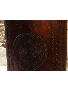 AF19 Betsileo Blocktruhe No.4 mit Deckel Vorratsr&ouml;hre Nahrungsmittelfa&szlig; 80 cm 1970