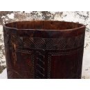 AF19 Betsileo Blocktruhe No.4 mit Deckel Vorratsr&ouml;hre Nahrungsmittelfa&szlig; 80 cm 1970