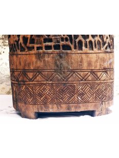 AF21 Hova Blocktruhe No.6 mit Deckel Vorratsr&ouml;hre 80 cm 1960