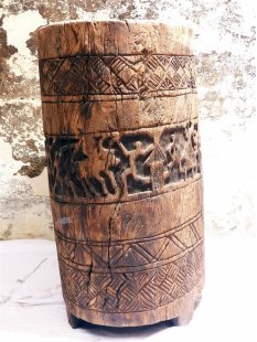 AF21 Hova Blocktruhe No.6 mit Deckel Vorratsr&ouml;hre 80 cm 1960