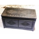 AF23 W&auml;scheTruhe No.8 der Zafimaniry 100 x 50 x 50 cm ca. 1980