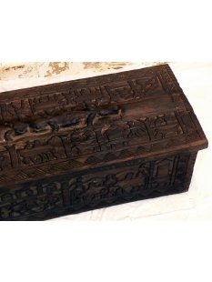 AF26 Hova Blocktruhe No.9 mit Deckel  Reliquientruhe 83 cm 1950