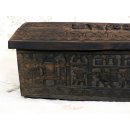 AF26 Hova Blocktruhe No.9 mit Deckel  Reliquientruhe 83 cm 1950