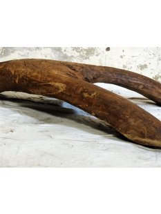 AF06 Zebu Dreibein Hocker aus Palisander 90 cm ca. 1950