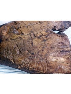 AF06 Zebu Dreibein Hocker aus Palisander 90 cm ca. 1950