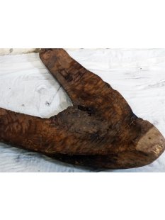 AF06 Zebu Dreibein Hocker aus Palisander 90 cm ca. 1950