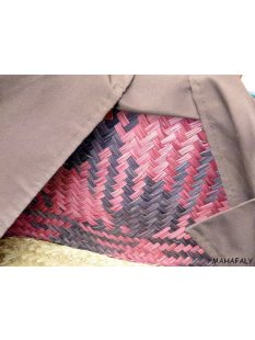 Raffia Bast Raphia Korb Rhombus 48 cm = Code J/orange