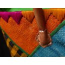 Raffia Bast Raphia Korb Rhombus 48 cm = Code J/orange