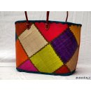 Raffia Bast Raphia Korb Rhombus 48 cm = Code J/orange
