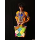 Raffia Bast Raphia Korb Rhombus 48 cm = Code J/orange