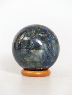 KLa02 Labradorit Kugel Madagaskar 429 g D: 65 mm