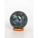 KLa02 Labradorit Kugel Madagaskar 429 g D: 65 mm