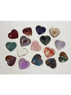 5 St&uuml;ck Handschmeichler Trommelstein Herzform...