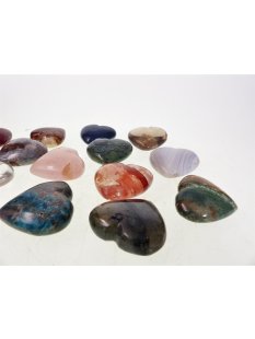 5 St&uuml;ck Handschmeichler Trommelstein Herzform...