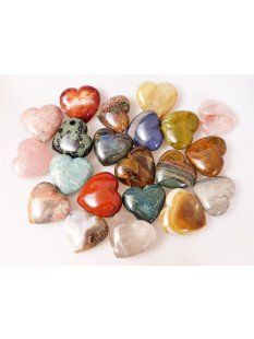 1 St&uuml;ckTrommelstein Herzform Heilstein Madagaskar...