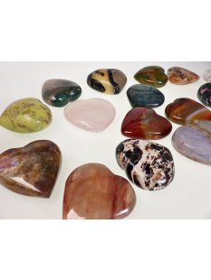 1 St&uuml;ckTrommelstein Herzform Heilstein Madagaskar...