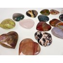 1 St&uuml;ckTrommelstein Herzform Heilstein Madagaskar Edelsteine D: 80 mm poliert Heilstein Edelstein getrommelt
