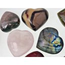 1 St&uuml;ckTrommelstein Herzform Heilstein Madagaskar Edelsteine D: 80 mm poliert Heilstein Edelstein getrommelt