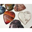 1 St&uuml;ckTrommelstein Herzform Heilstein Madagaskar Edelsteine D: 80 mm poliert Heilstein Edelstein getrommelt