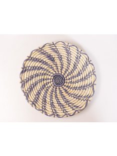 Sahafa Raphia Flachschale Wanddeko geometrische Spiral...