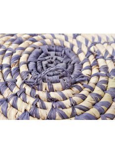 Sahafa Raphia Flachschale Wanddeko geometrische Spiral...