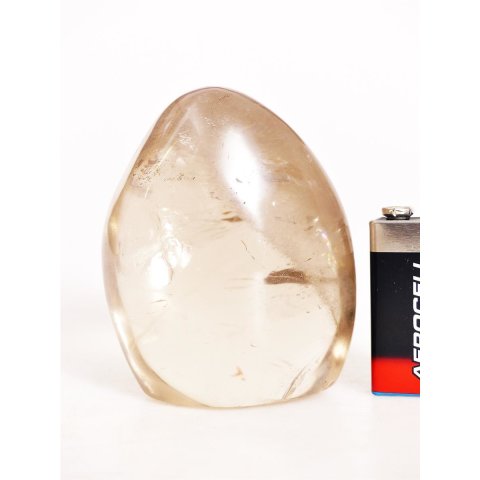 BKSH80 Bergkristall mit Includien Einschl&uuml;ssen Madagaskar Freeform Skulptur 8,0 cm 370 g