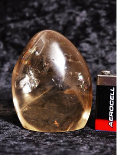 BKSH80 Bergkristall mit Includien Einschl&uuml;ssen Madagaskar Freeform Skulptur 8,0 cm 370 g