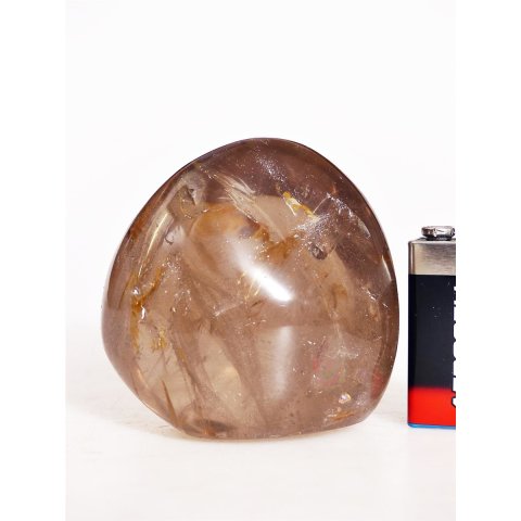 BKSH84 Bergkristall mit Includien Einschl&uuml;ssen Madagaskar Freeform Skulptur 7,0 cm 360 g