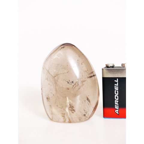 BKSH85 Bergkristall mit Includien Einschl&uuml;ssen Madagaskar Freeform Skulptur 7,0 cm 200 g