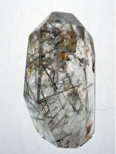 BKSH96 Bergkristall mit Includien Rutil Quarz Madagaskar Naturform poliert 12 cm 630 g