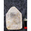 BKSH97 Bergkristall mit Includien Rutil Quarz Madagaskar Naturform poliert 11 cm 783 g