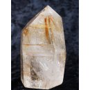 BKSH98 Bergkristall mit Includien Rutil Quarz Madagaskar Naturform poliert 10 cm 420 g