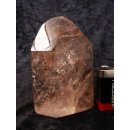 BKSH105 Bergkristall mit Includien Rutil Quarz Madagaskar Naturform poliert 10 cm 380 g