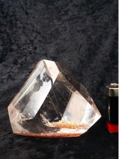 BKSH112 Bergkristall Ladolit mit Includien...