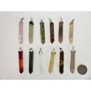 Edelstein Anh&auml;nger Mineralien Prisma Madagaskar 50 mm = Code B