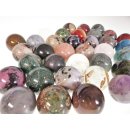38 Edelsteinkugeln nur 3,95 &euro; pro St.Kollektion aus Madagaskar  &Oslash; 25 mm f&uuml;r Solit&auml;rspiel
