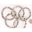 Perlen Edelstein Armband Dalmatinerjaspis 8 mm Gummizug