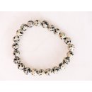 Perlen Edelstein Armband Dalmatinerjaspis 8 mm Gummizug