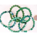 Perlen Edelstein Armband Flourit 8 mm Gummizug