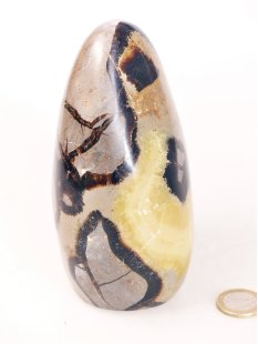 SS08 Septarien Skulptur Freeform Madagaskar 13 cm 1180 g