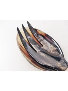 Horn Salatbesteck Susi gro&szlig; 33 cm = Code F