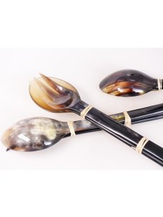 Horn Salatbesteck Susi gro&szlig; 33 cm = Code F