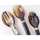 Horn Salatbesteck Susi gro&szlig; 33 cm = Code F