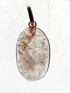 Anh&auml;nger 07 Rutilquarz Kristall Gold + Titanrutil...