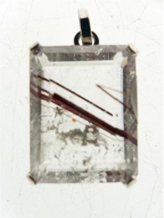 Anh&auml;nger 11 Rutilquarz Kristall Gold + Titanrutil...