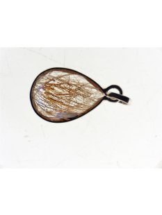 Anh&auml;nger 18 Rutilquarz Kristall Titanrutil mit 925...