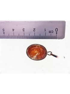 Anh&auml;nger 19 Rutilquarz Kristall Titanrutil mit 925 Silberfassung 15 x 20 mm Madagaskar