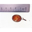 Anh&auml;nger 19 Rutilquarz Kristall Titanrutil mit 925 Silberfassung 15 x 20 mm Madagaskar